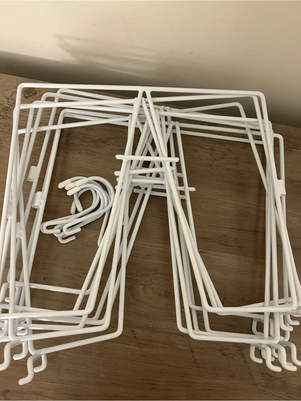 Wire Shelf Dividers for Closets with Hooks Set of 8